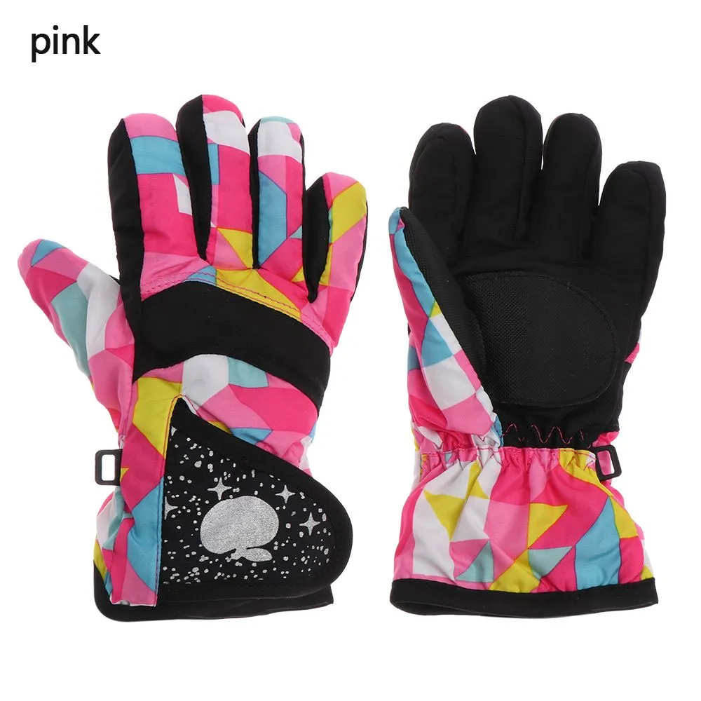 Kids' Winter Snow Gloves Thicken Warm Mittens