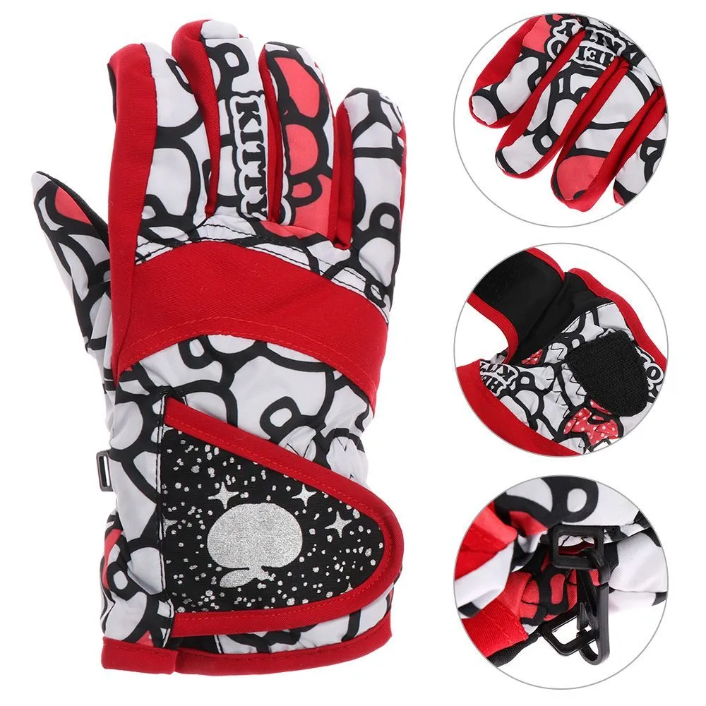 Kids' Winter Snow Gloves Thicken Warm Mittens