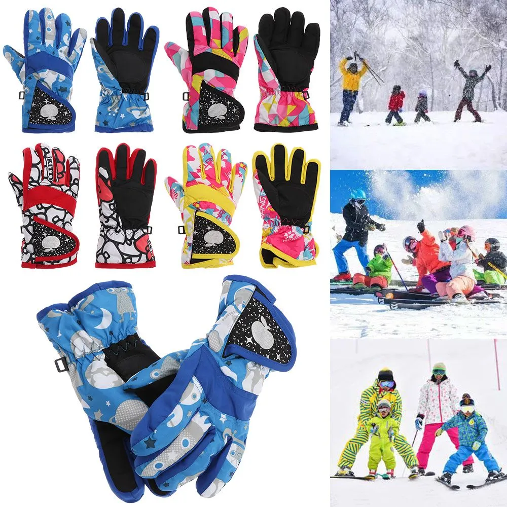 Kids' Winter Snow Gloves Thicken Warm Mittens