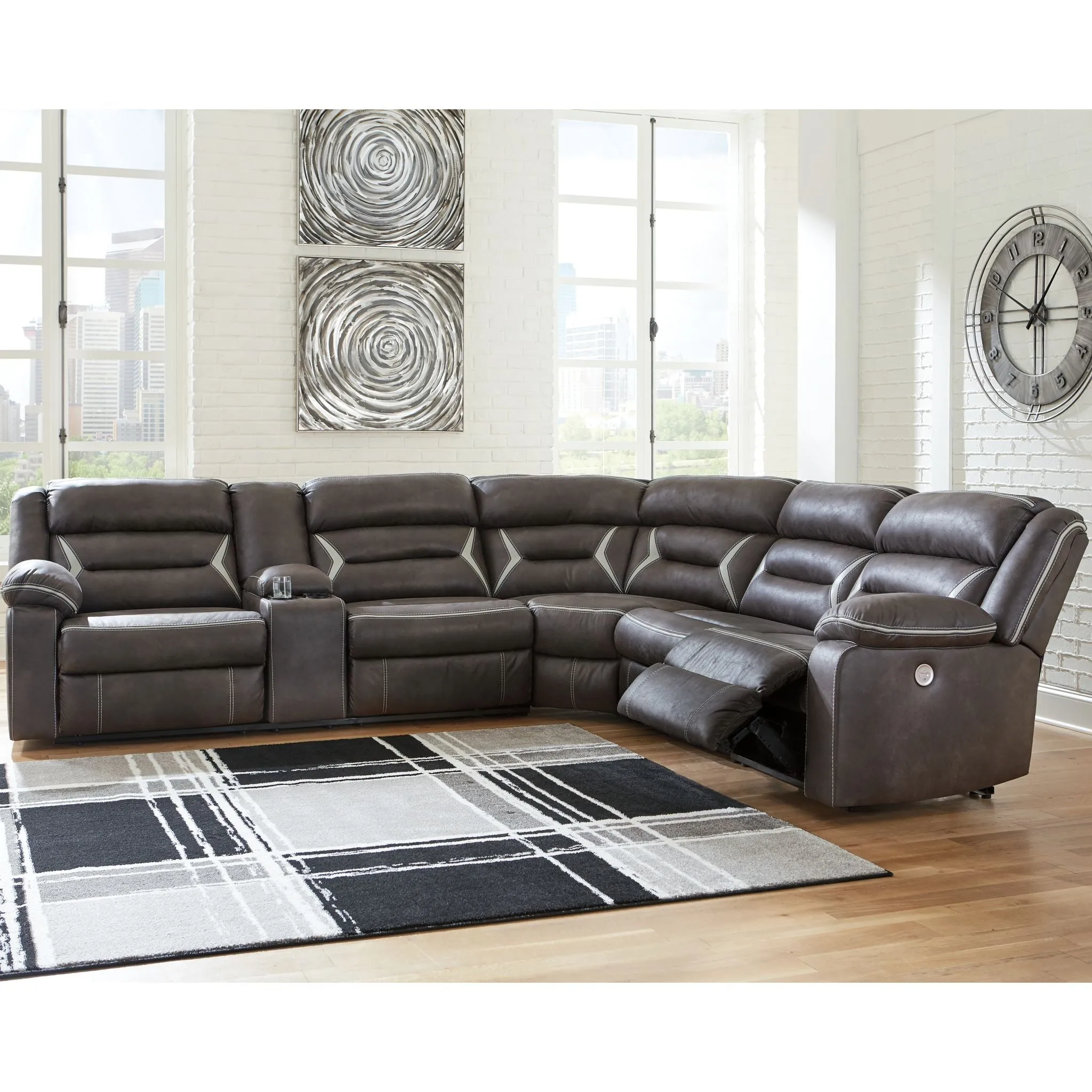 Kincord 4 Piece Reclining Sectional