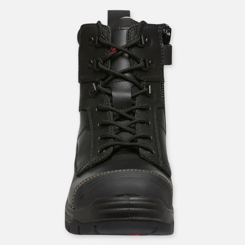 King Gee Phoenix Zip/Lace Safety Work Boots With Scuff Cap (K27890)