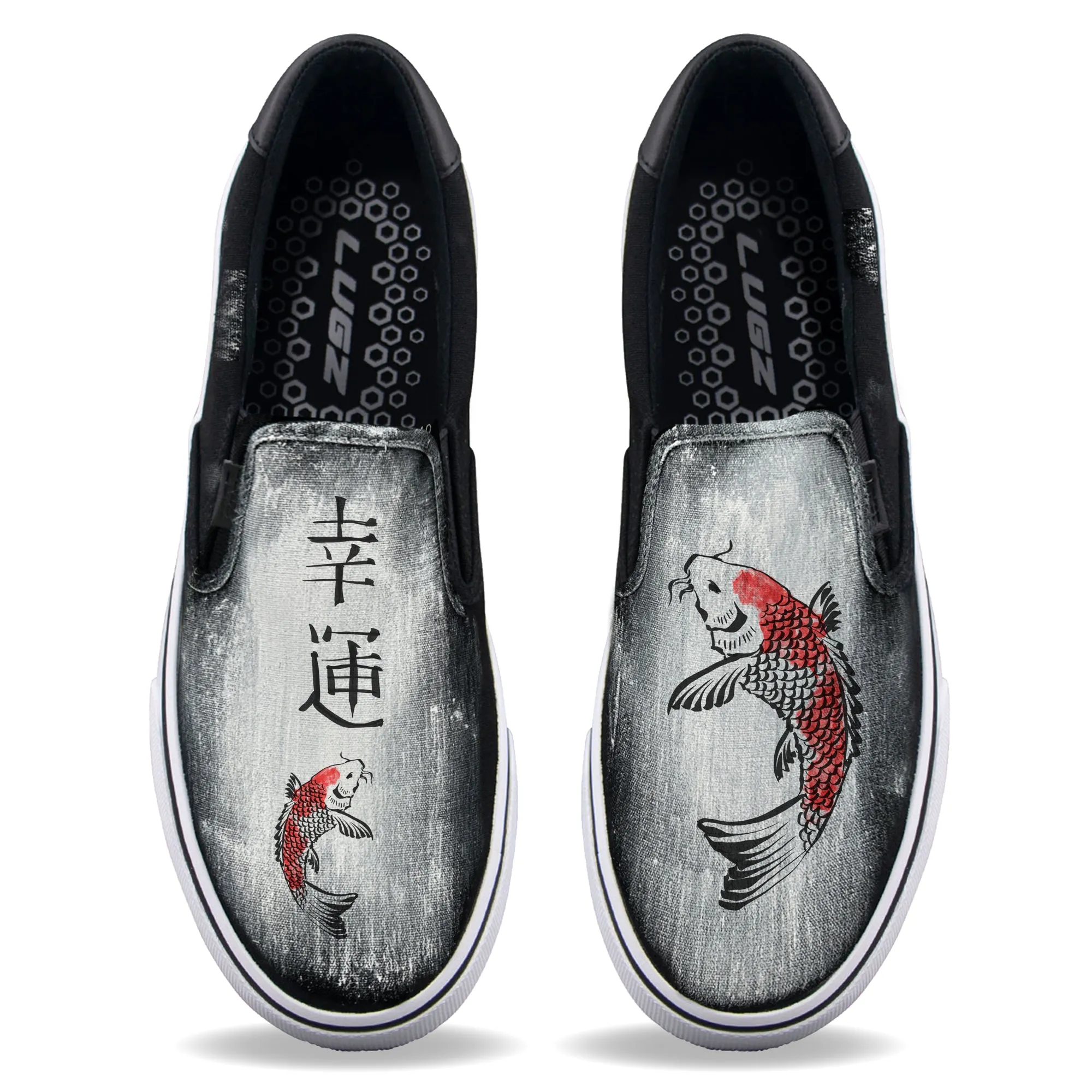 Koi Fish Good Luck Unisex Slip On Shoes