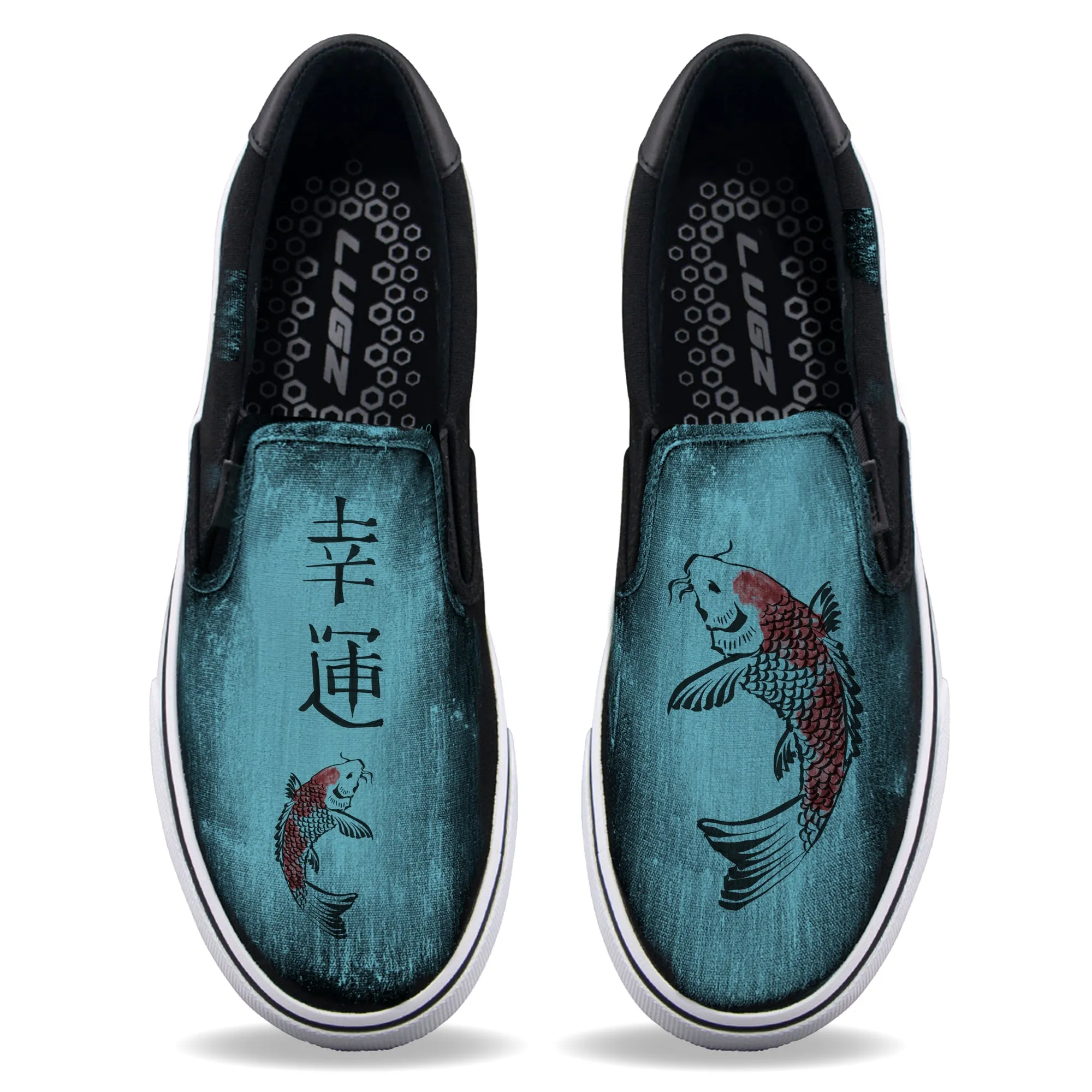 Koi Fish Good Luck Unisex Slip On Shoes