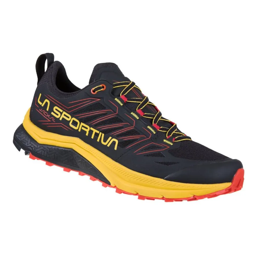 La Sportiva Jackal Mens Trail Running Shoe - Black/Yellow - Clearance