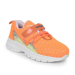 Leap7x Slip-on Athleisure Shoes For Kids (Orange) JEEVA-09 By Liberty