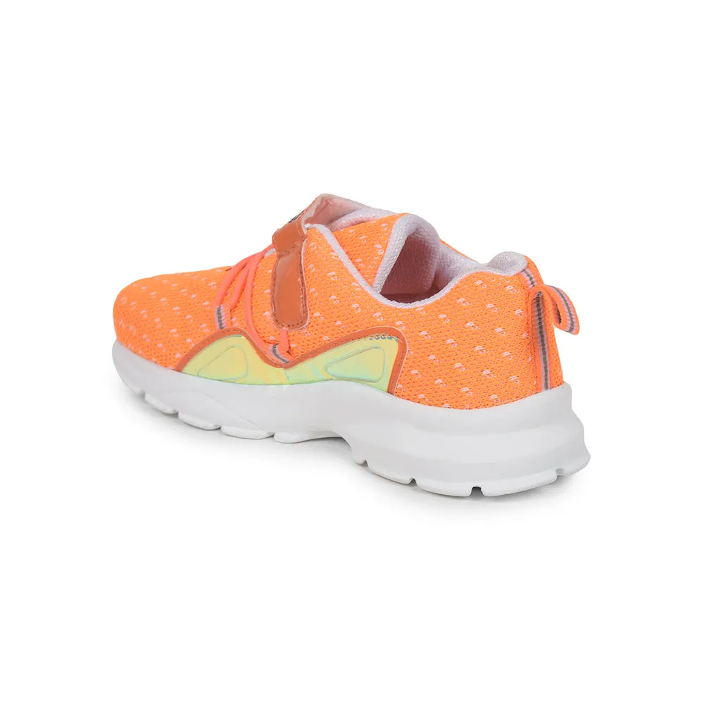 Leap7x Slip-on Athleisure Shoes For Kids (Orange) JEEVA-09 By Liberty