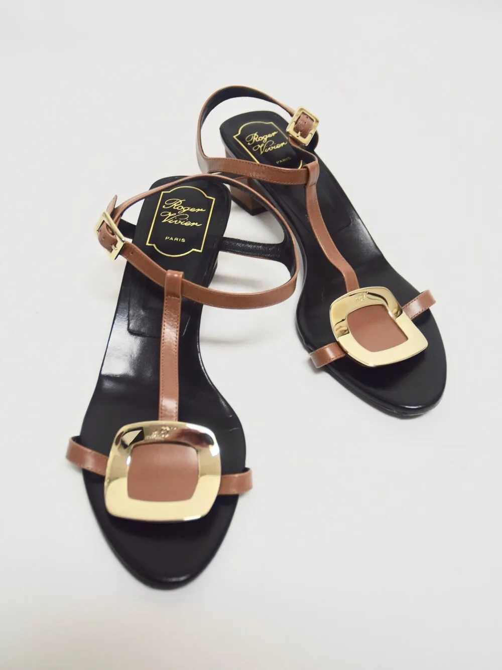 Leather Buckle Sandal | Size 9.5 US / 39.5 EU