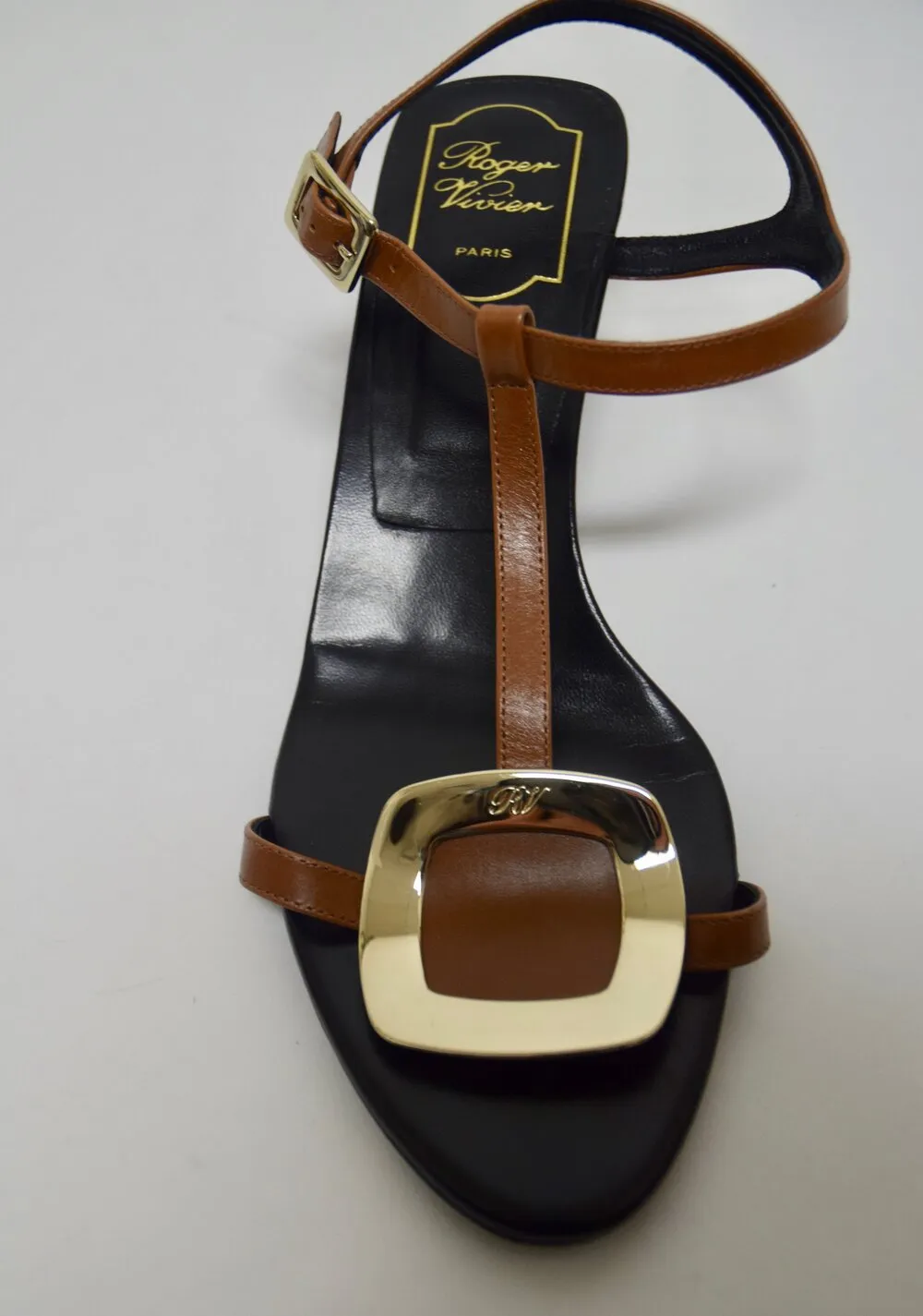 Leather Buckle Sandal | Size 9.5 US / 39.5 EU