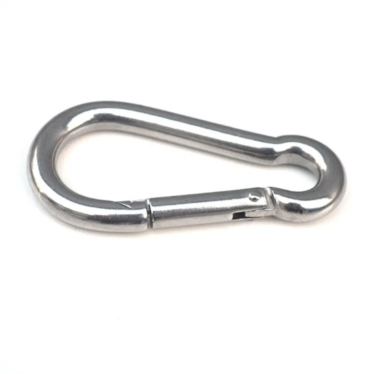 M11 Stainless Steel Carabiner Spring Hook Multi-tool Mountaineering Buckle Lock Camping Hook Rope, Inner Diameter: 10.84mm