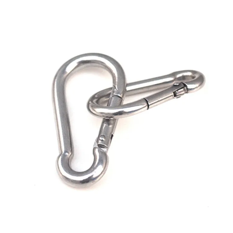 M11 Stainless Steel Carabiner Spring Hook Multi-tool Mountaineering Buckle Lock Camping Hook Rope, Inner Diameter: 10.84mm