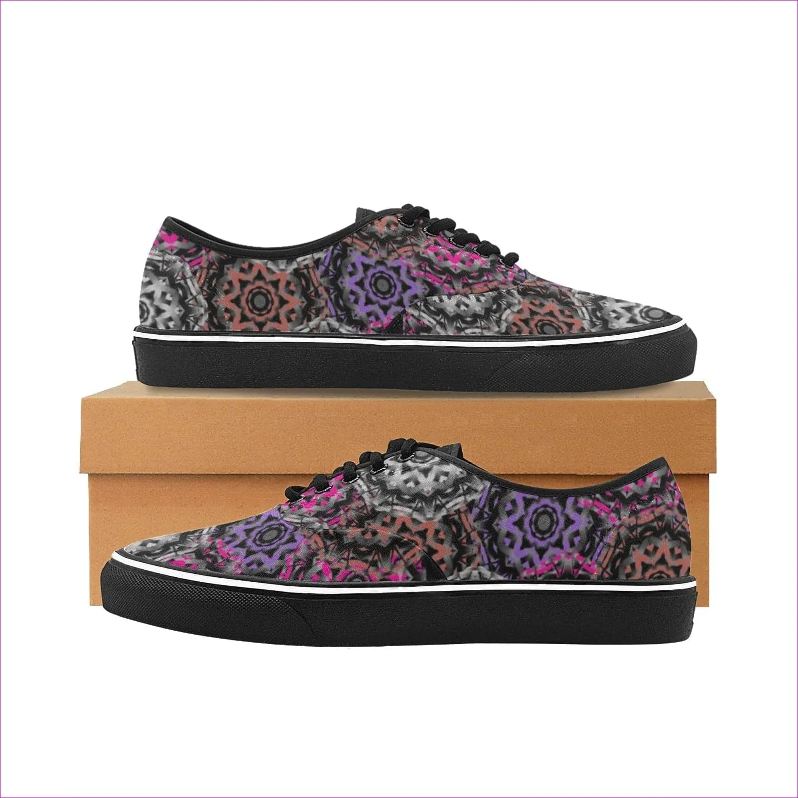 Mandala Graffiti Womens Classic Canvas Low Top Shoe