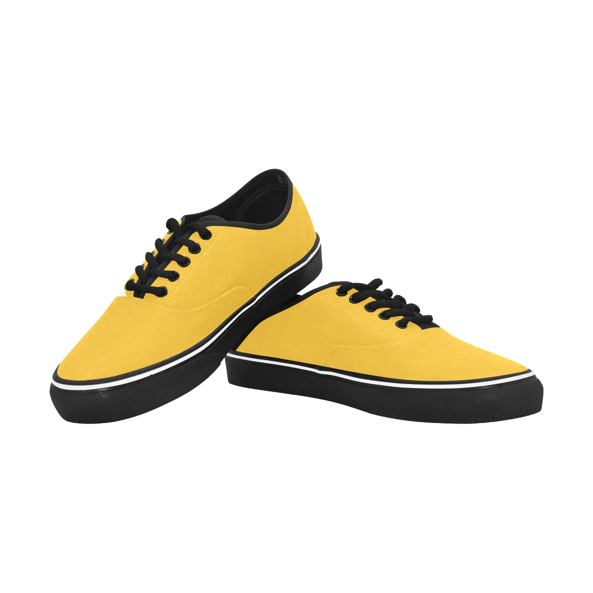 Men's Mango Yellow Canvas Low Top Shoes