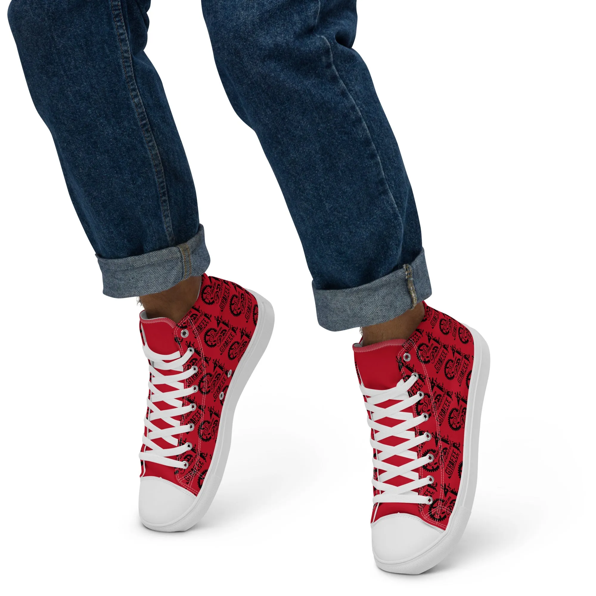 Men’s Red SPG Logo High Top Shoes