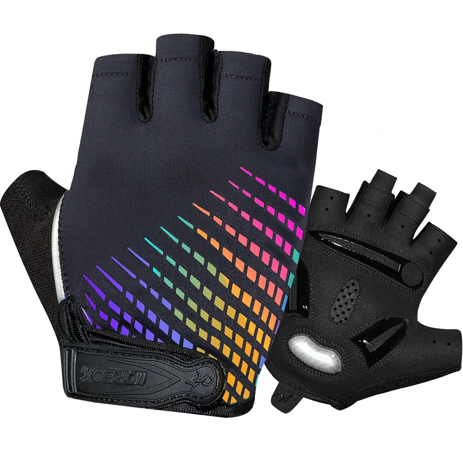 MOREOK Bike Gloves 5MM Liquid Gel Pad Bicycle Gloves Shockproof