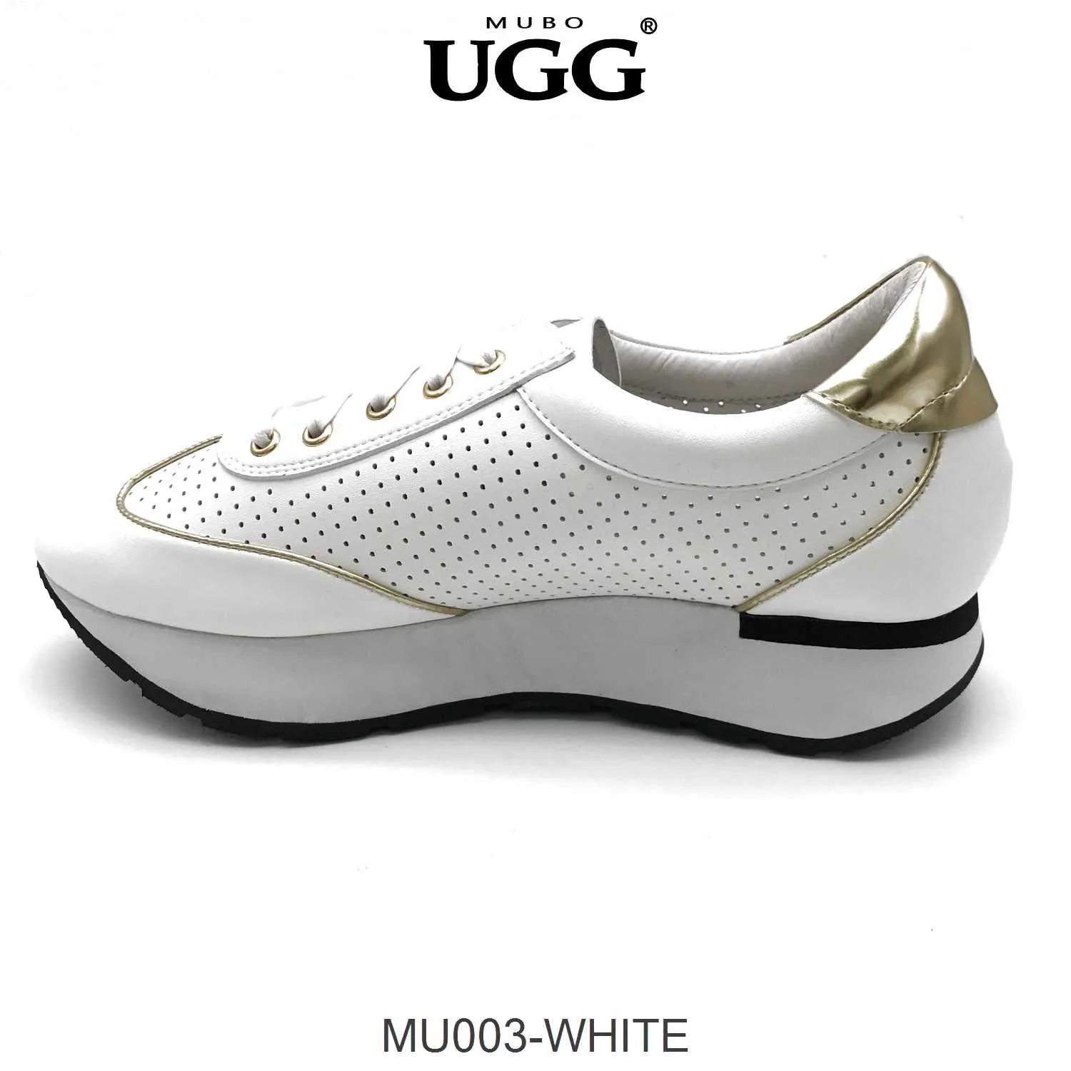 MUBO UGG Women Trendy Leather Sneaker