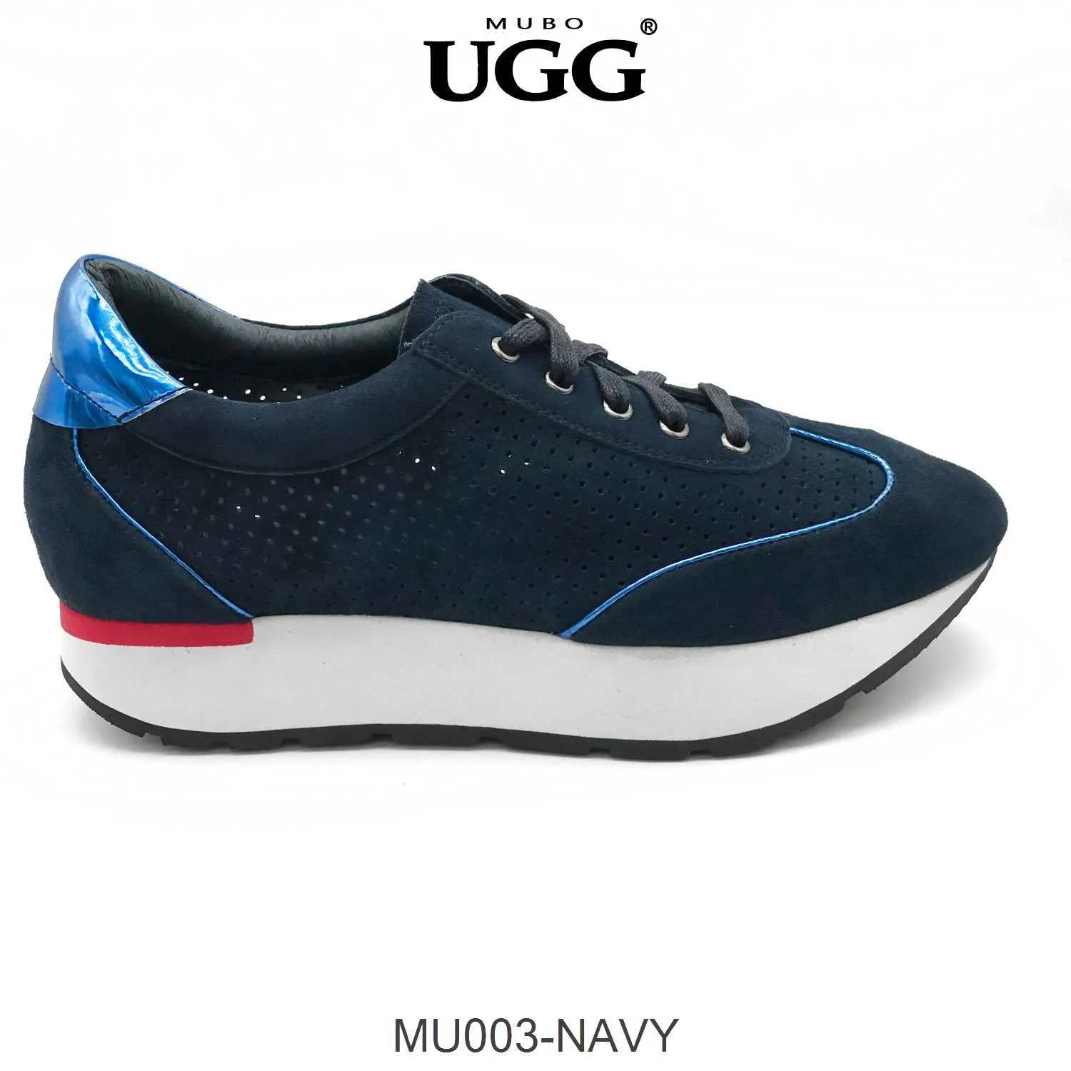 MUBO UGG Women Trendy Leather Sneaker