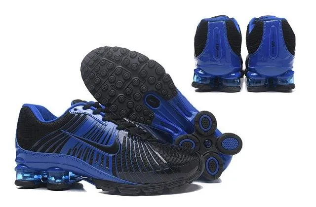 N A Shox Fabrique 2018 Black Royal Blue Running Sneakers