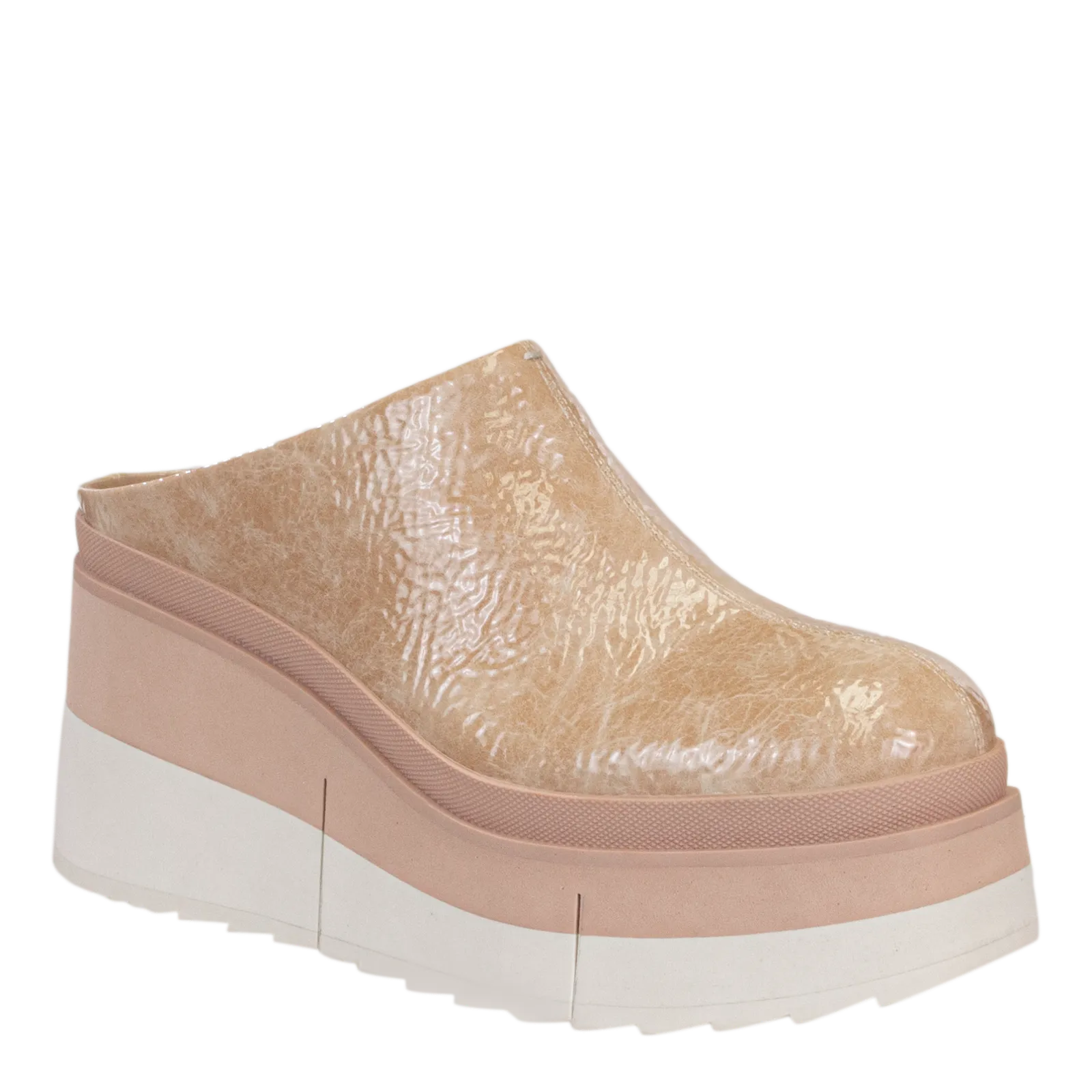 NAKED FEET - COACH in BEIGE Platform Clogs