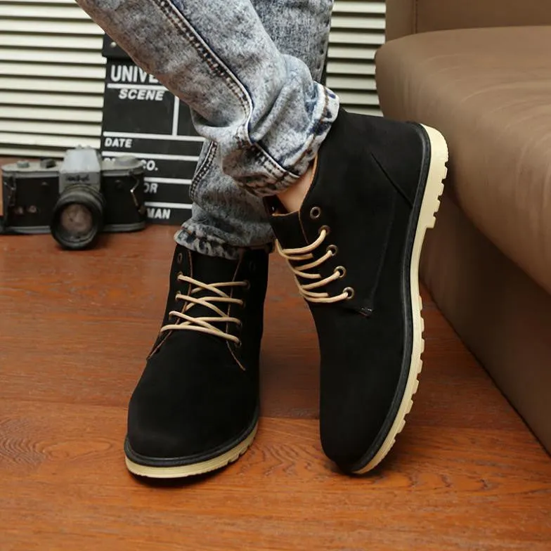 New Arrivals Autumn Spring Men sneakers Quality light casual high top Fashion men shoes boots