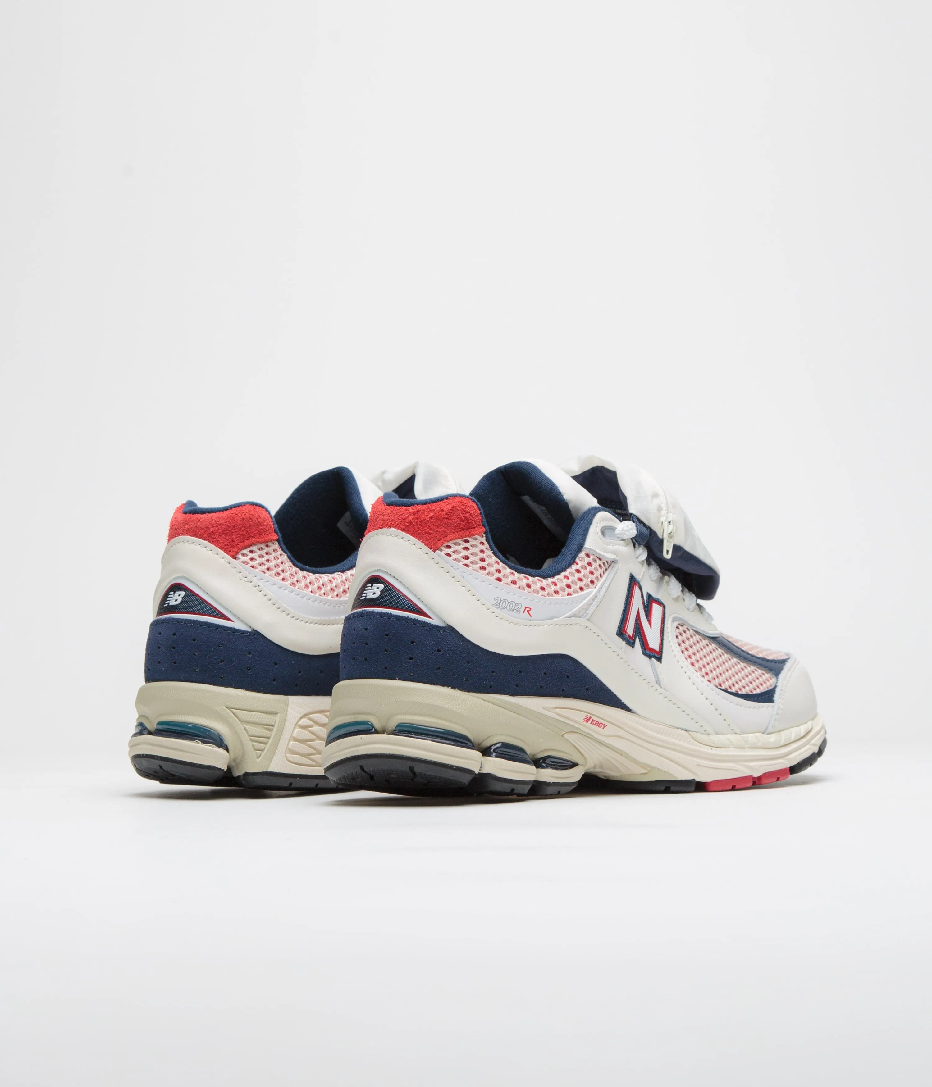 New Balance 2002R Shoes - Sea Salt / Red / Blue