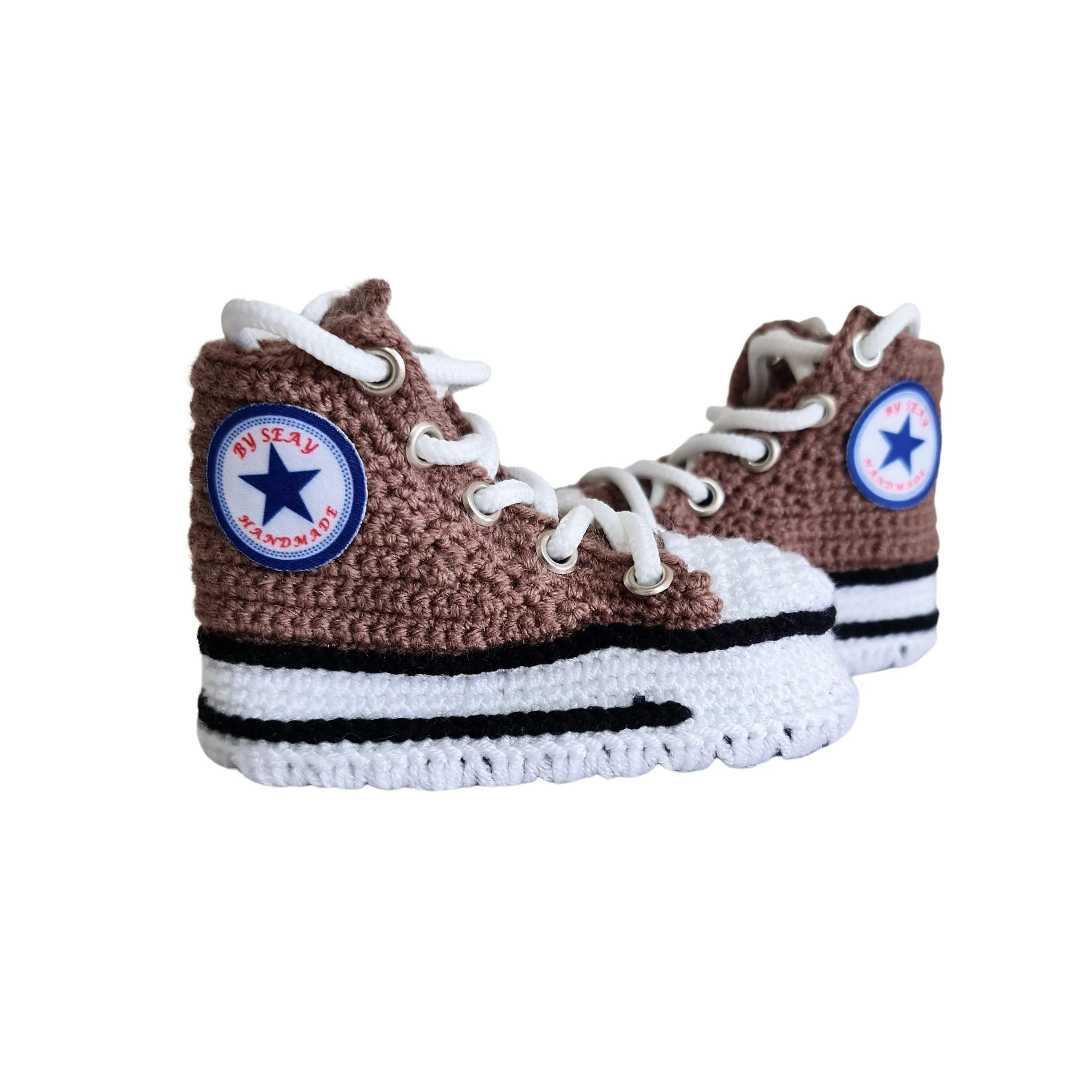 Newborn Baby Sneakers Slippers Knit Crochet Kids House Shoes