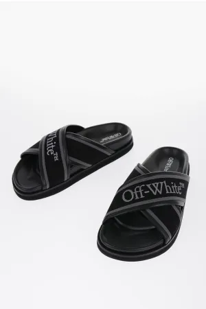 Off-White Tape Design CLOUD Criss Cross Sliders