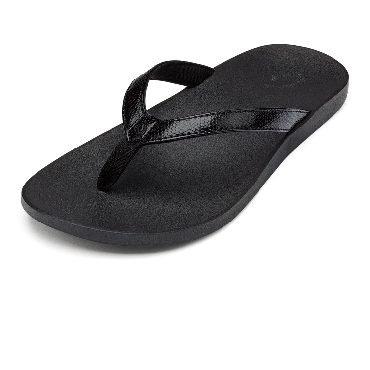 Olukai Women's Puawe Sandal - Black/Black