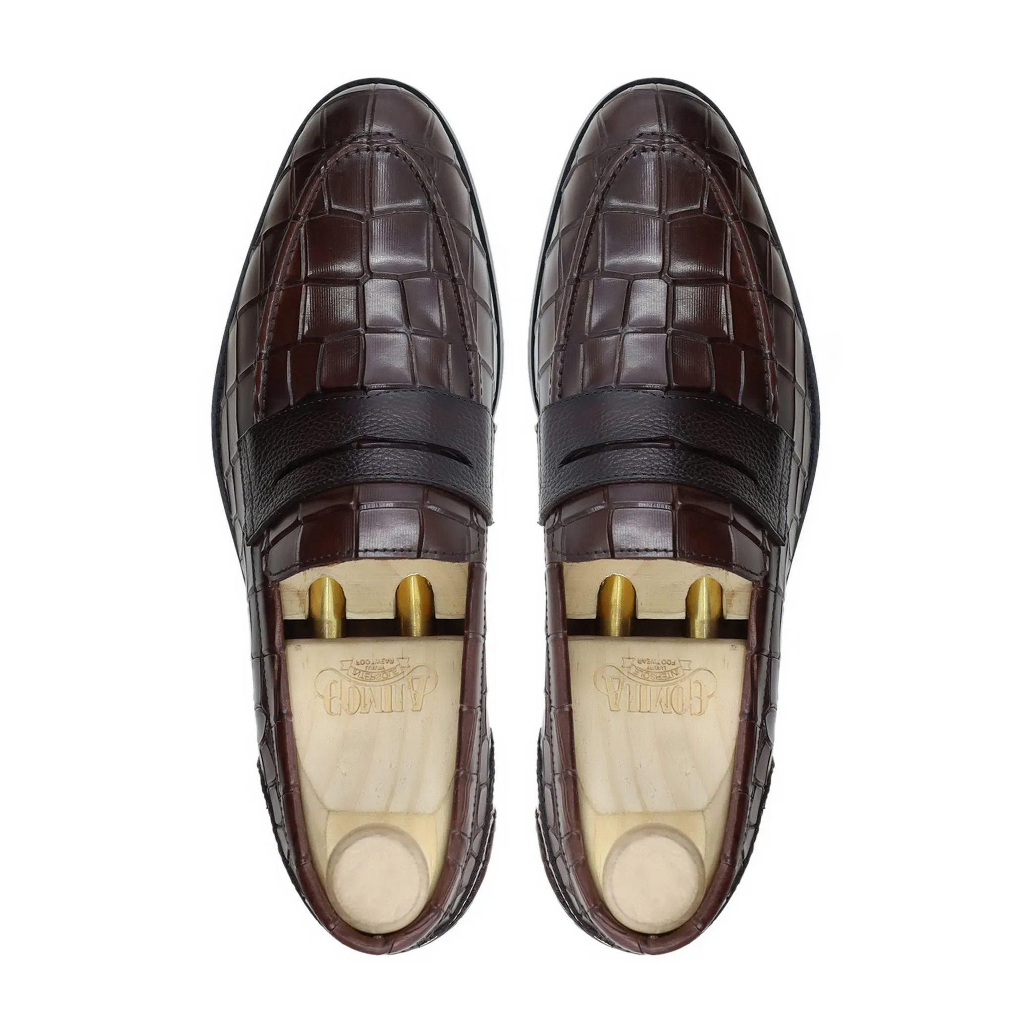 Oregano - Men's Dark Brown Calf Leather Loafer