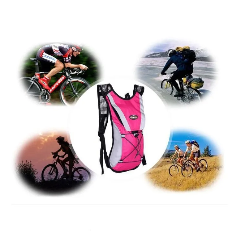 Outdoor Sports Mountaineering Cycling Backpack Water Bottle Breathable Vest(Black)