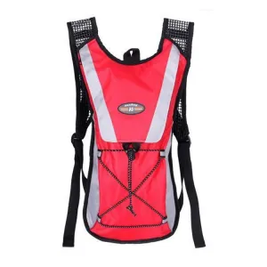 Outdoor Sports Mountaineering Cycling Backpack Water Bottle Breathable Vest(Red)