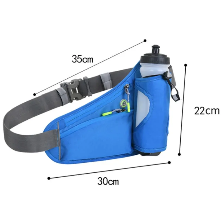 Outdoor Sports Mountaineering Water Bottle Waist Bag(Dark Gray)