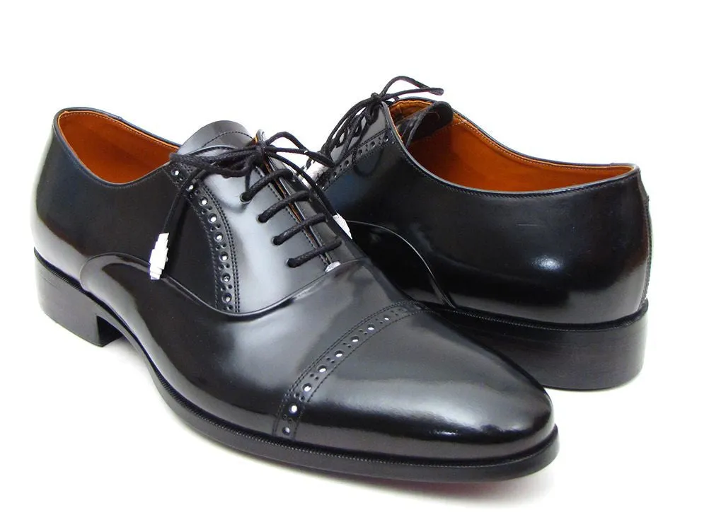 Paul Parkman Men's Captoe Oxfords Black Dress Shoes