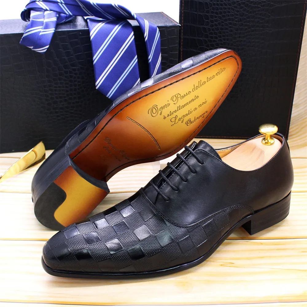 PlaidLuxe Italian Oxford Shoes