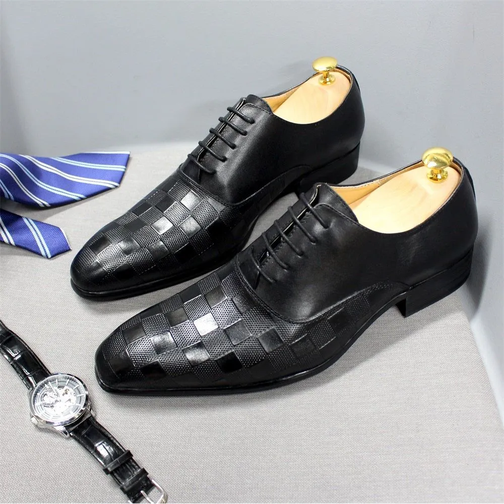 PlaidLuxe Italian Oxford Shoes