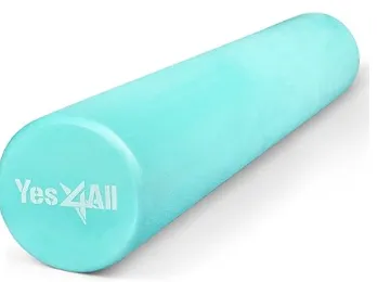 Premium USA Medium Density Round PE Foam Roller for Physical Therapy 36 inc