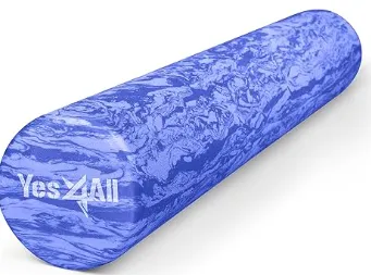 Premium USA Medium Density Round PE Foam Roller for Physical Therapy 36 inc