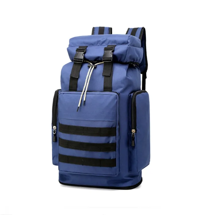 QY868 Outdoor Mountaineering Bag Large Capacity Travel Camping Backpack(Blue)