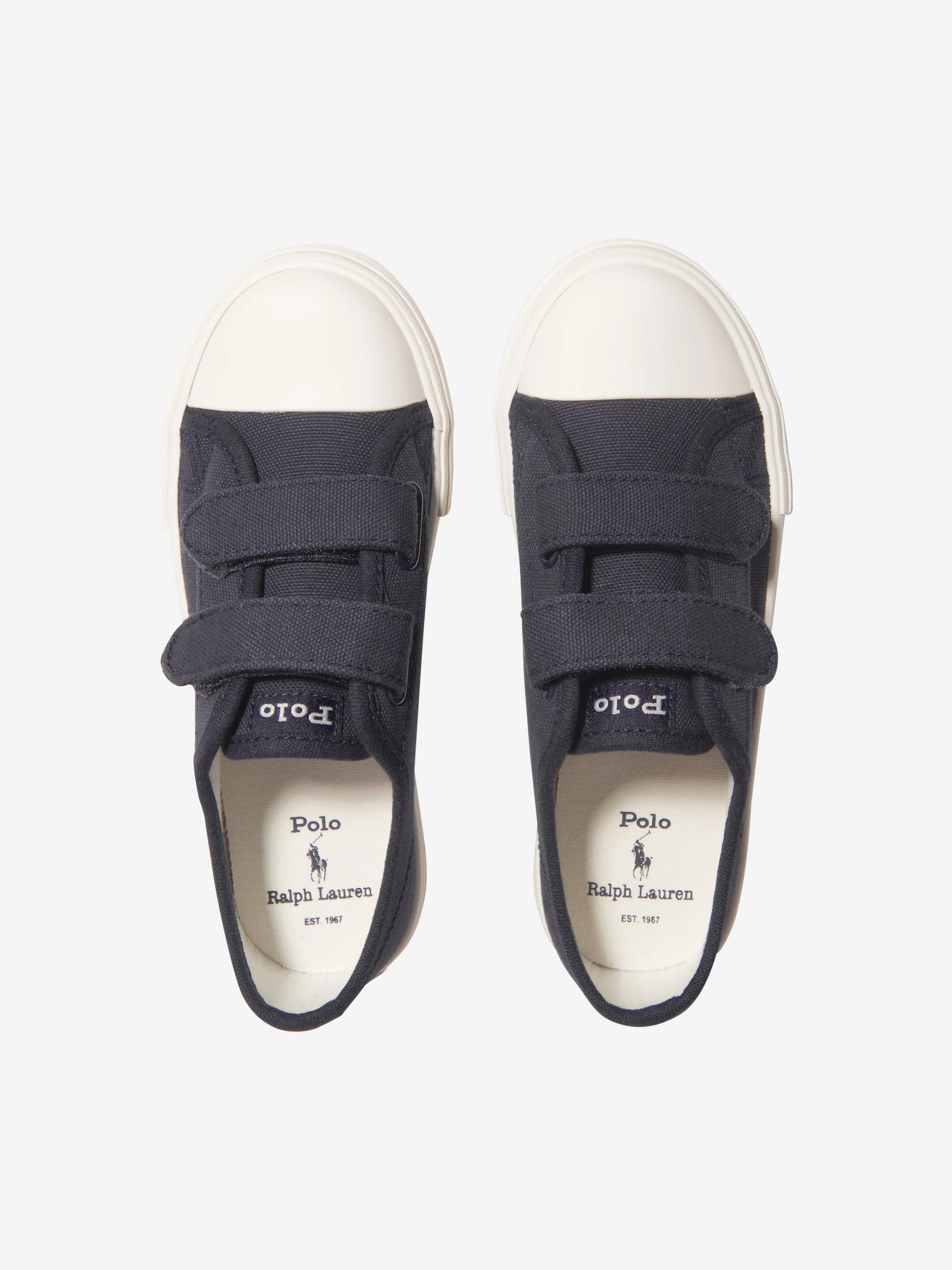 Ralph Lauren Boys Forrester Low EZ Trainers in Navy