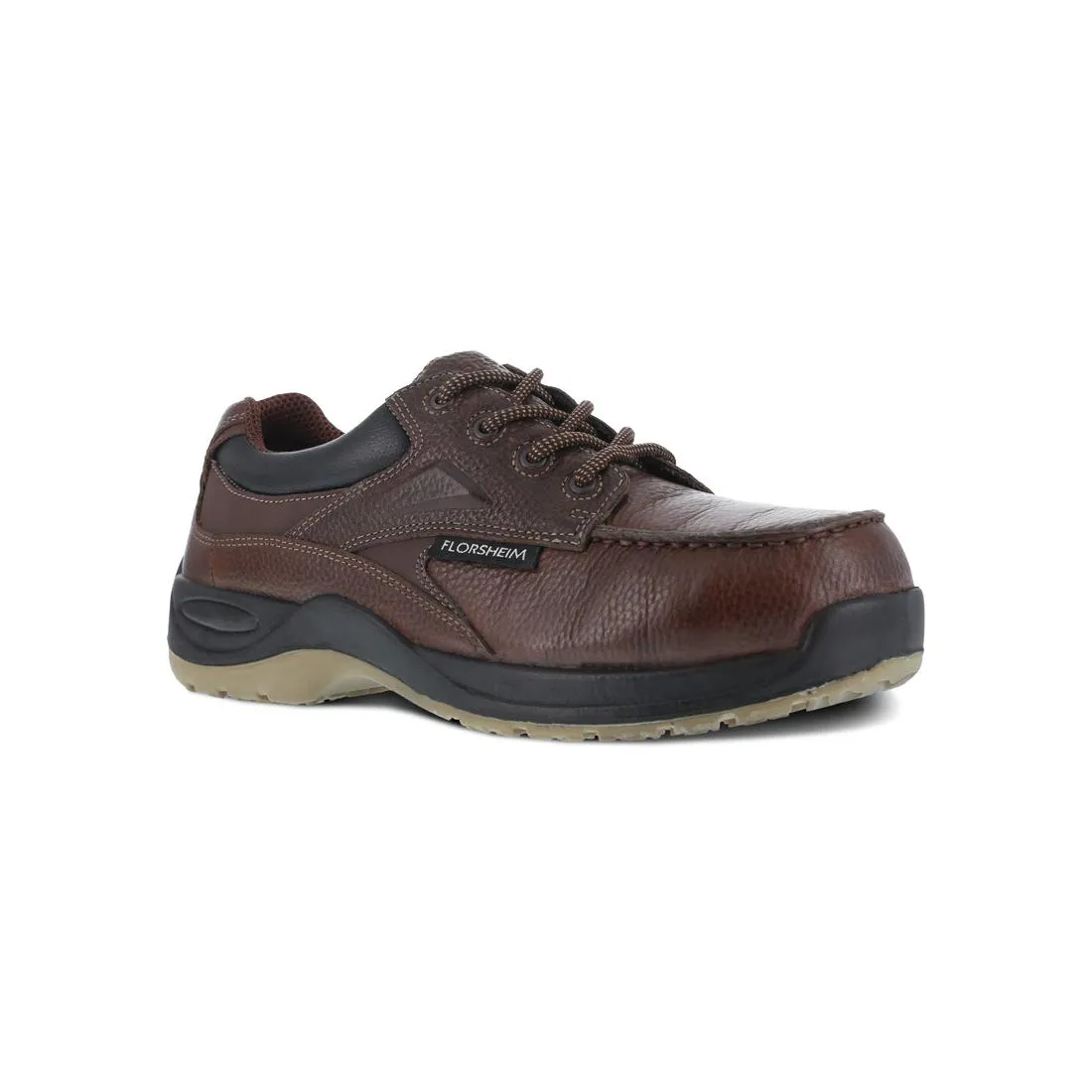 Rambler Creek Composite-Toe Oxford Work Shoe Brown