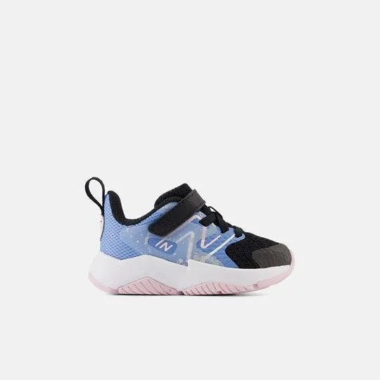 Rave Run v2 Kid's Athletic Trainer - Black with Blue Laguna & Light Raspberry