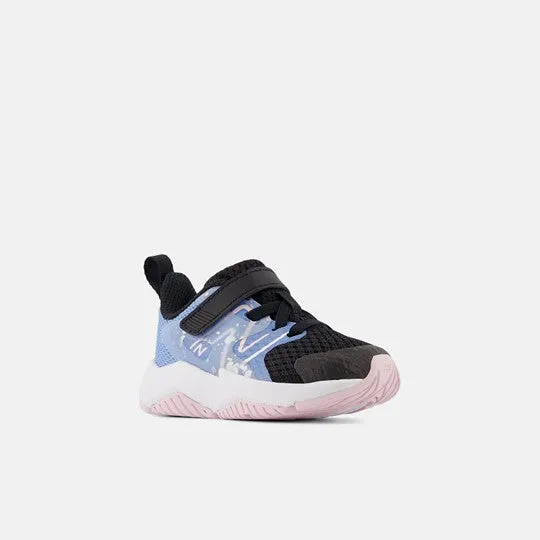 Rave Run v2 Kid's Athletic Trainer - Black with Blue Laguna & Light Raspberry