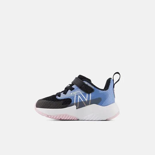 Rave Run v2 Kid's Athletic Trainer - Black with Blue Laguna & Light Raspberry