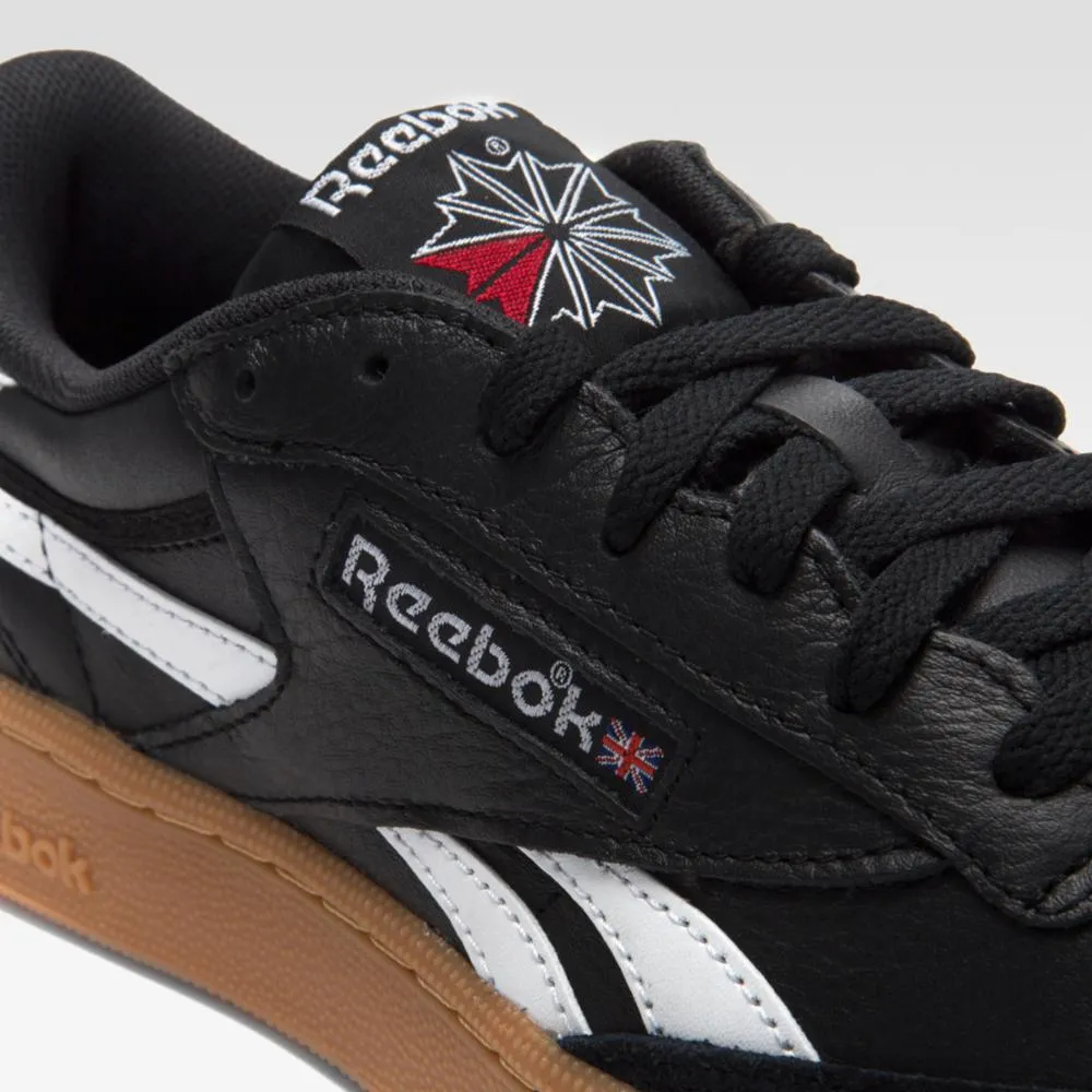 Reebok Footwear Men Club C Revenge Vintage Shoes BLACK/WHITE/GUM