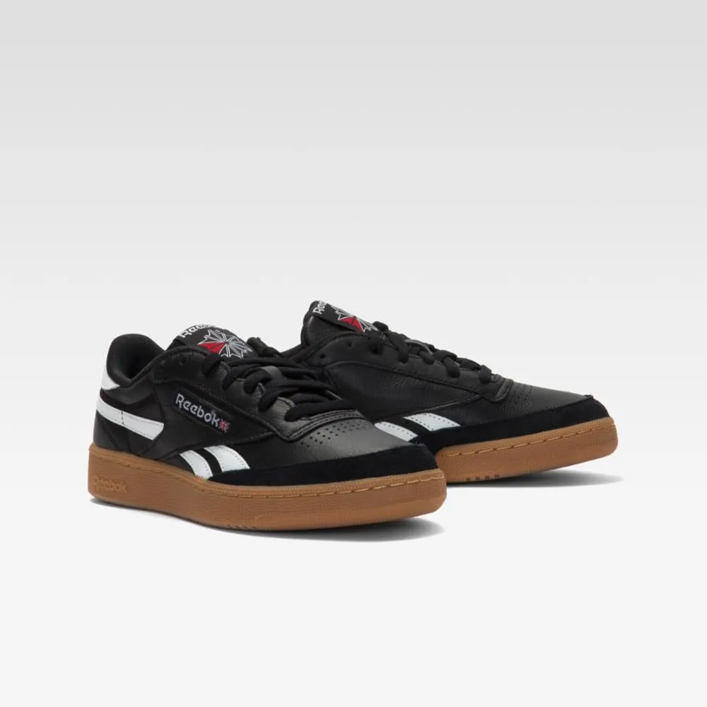 Reebok Footwear Men Club C Revenge Vintage Shoes BLACK/WHITE/GUM