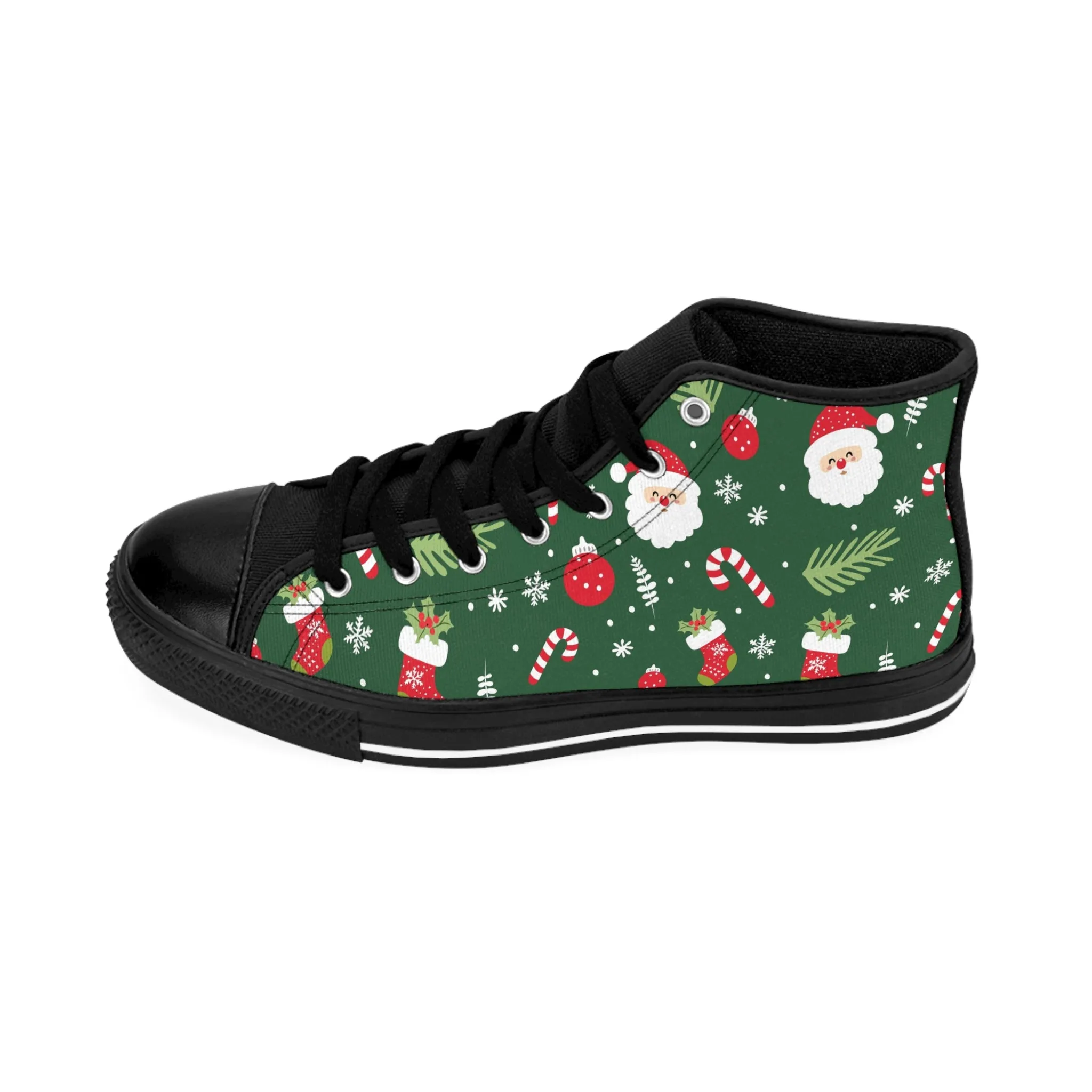 Santa Claus Hat Men's Classic Sneakers