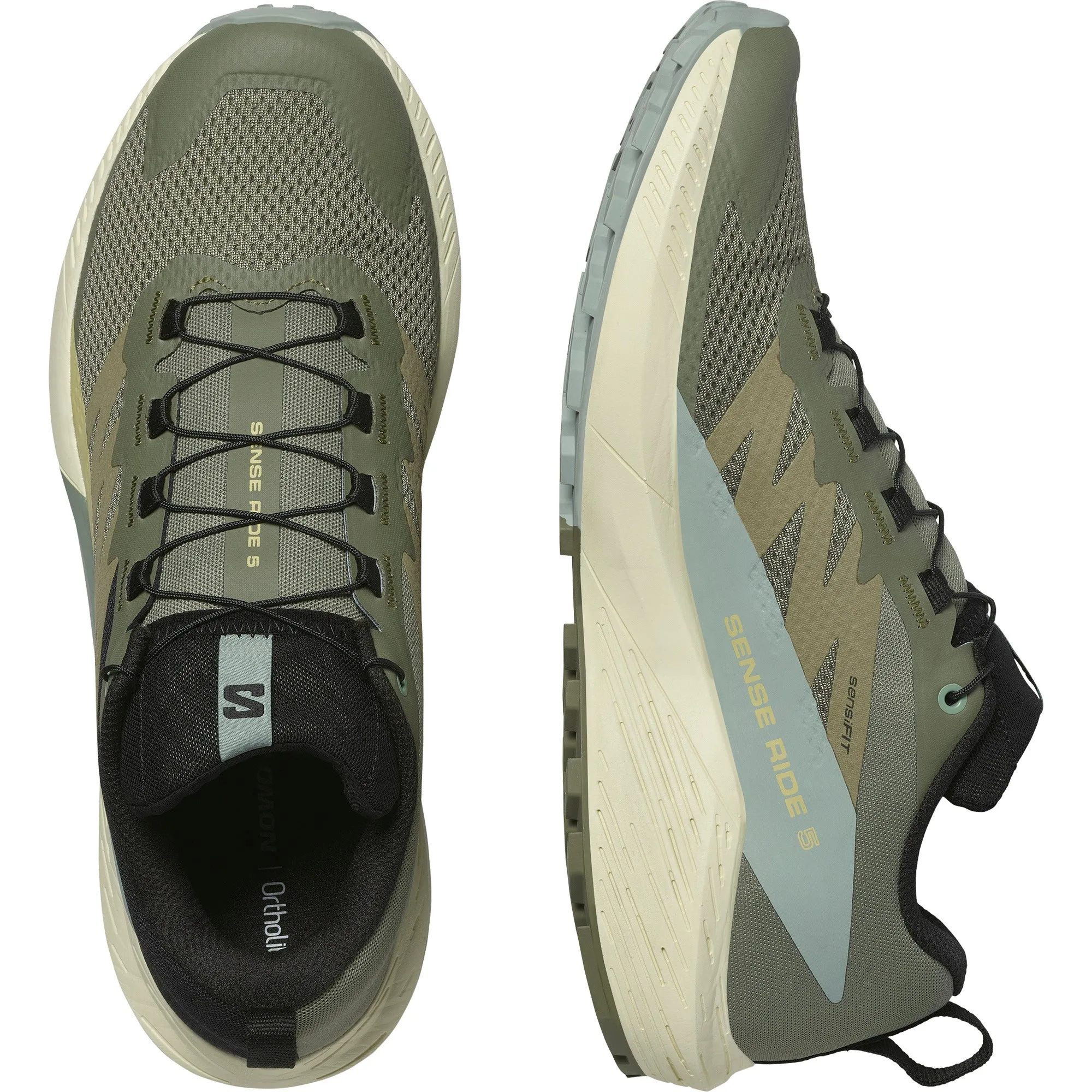 SENSE RIDE 5 Men Trail Running Shoes in Deep Lichen Green / Black / Green Milieu