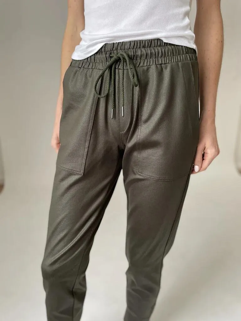 Six Fifty Coated Zip Jogger