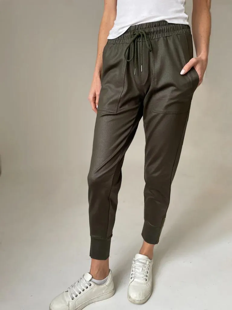 Six Fifty Coated Zip Jogger