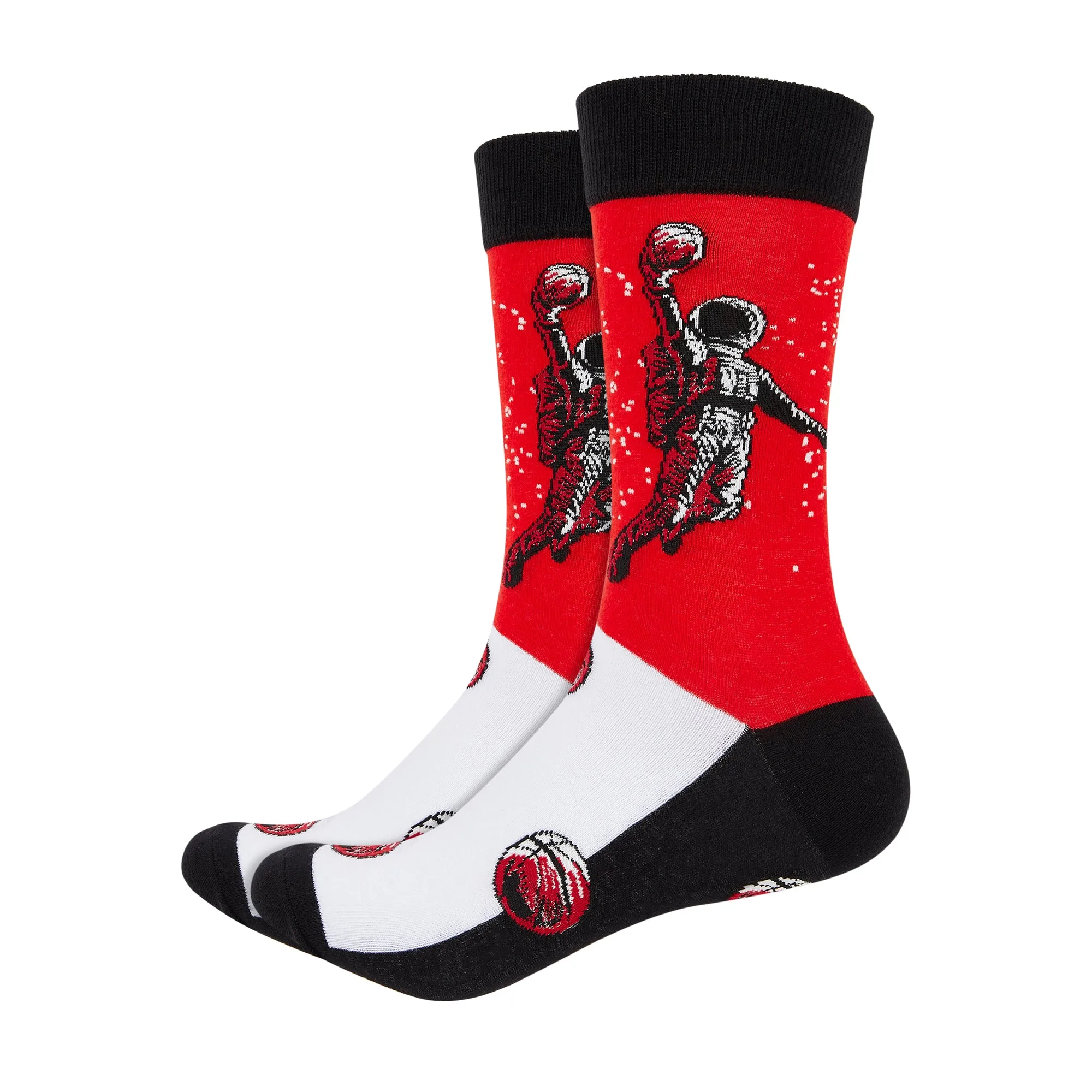 Space Jam Printed Crew Length Socks