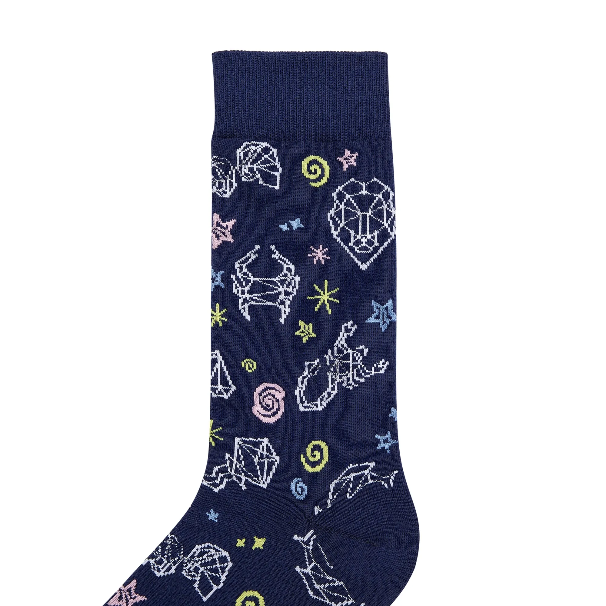 Space Jam Printed Crew Length Socks